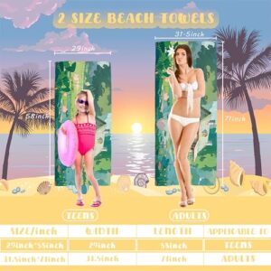 Kidrex Personalized Beach Towels for Kids Adults Custom Pool Towel with Name Quick-Drying Bath Towel Customized Gifts for Travel Swimming (Navy Blue) - Image 5