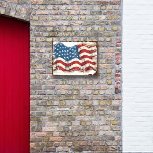 4th of July Aluminum Sign - Independence Day Farmhouse Decor, Vintage USA Country Flag Outside And Living Room Decorations Holiday Gifts Country Wall Art Decor Fade Resistant 16"x12" - Image 5