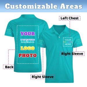 Custom Polo Shirts for Men Women Design Your Own Logo Customize Golf Shirt Gifts Workwear Personalized Business Shirts Short Sleeve, S-5XL - Image 5