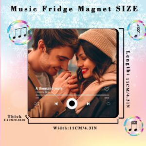 Custom Fridge Magnet Music Album Fridge Sticker Spotify Plaque Magnet Player with Photo Song Christmas Valentine's Day Personalized Gifts for Couples Music Lovers(Style04) - Image 7