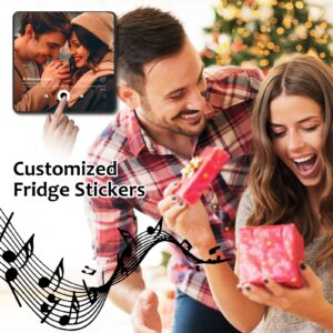 Custom Fridge Magnet Music Album Fridge Sticker Spotify Plaque Magnet Player with Photo Song Christmas Valentine's Day Personalized Gifts for Couples Music Lovers(Style04) - Image 2