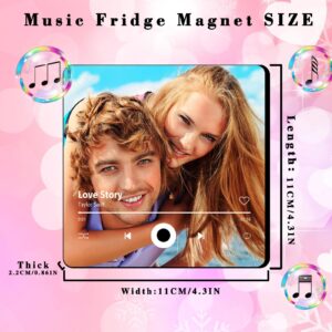 Custom Music Fridge Magnet with Photo, Song & Album Cover Personalized Music Refrigerator Magnet Christmas Valentine's Day Personalized Gifts for Couples (Style 04) - Image 7