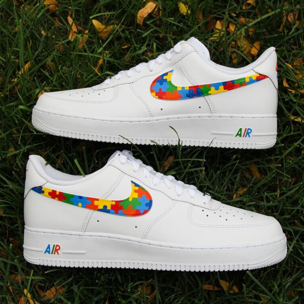 Custom Air Force 1 "Autism Awareness"