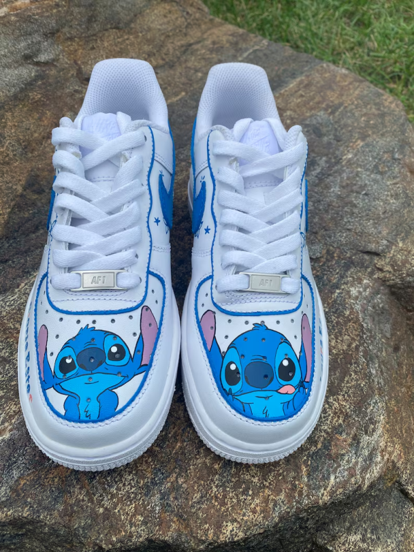 Stitch Custom Air Force 1 Cartoon Sneakers