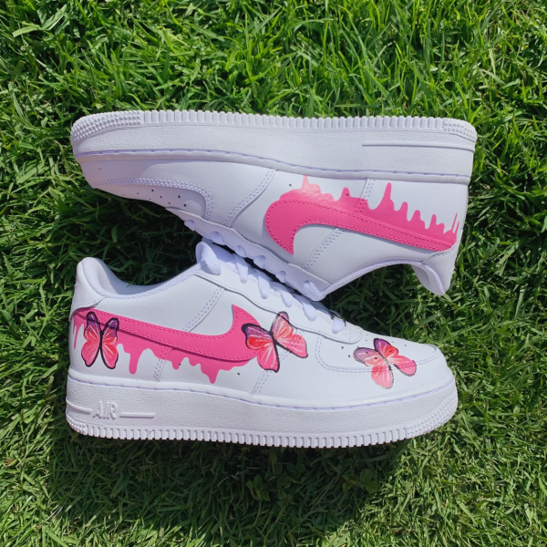 Pink Drip Butterfly Air Force 1