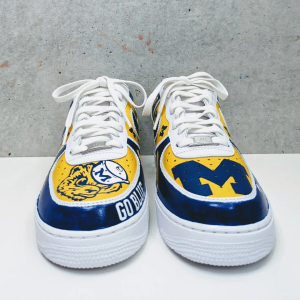 Custom NCAA College AF1 Painted Air Force 1 Sneakers - Image 2
