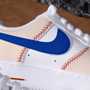 Hand Painted Baseball Sneakers Custom Baseball Themed Air Force 1 Personalised Baseball AF1 Sneakers Sports Team Shoes Baseball Fan Gifts - Image 4