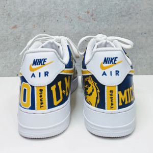 Custom NCAA College AF1 Painted Air Force 1 Sneakers - Image 3
