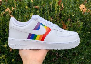 Rainbow Pride Custom Air Force 1s - Image 2