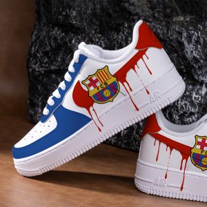 Hand Painted Football Team Sneakers Custom Logo Air Force 1 Personalised Painted Drips AF1 Sneakers Sports Team Shoes Football Fan Gifts - Image 3