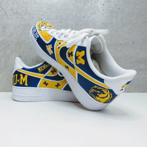 Custom NCAA College AF1 Painted Air Force 1 Sneakers - Image 4