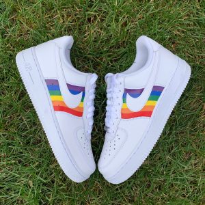 Rainbow Pride Custom Air Force 1s - Image 4