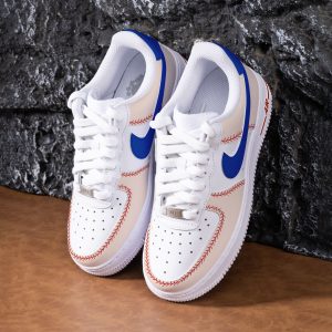 Hand Painted Baseball Sneakers Custom Baseball Themed Air Force 1 Personalised Baseball AF1 Sneakers Sports Team Shoes Baseball Fan Gifts - Image 5