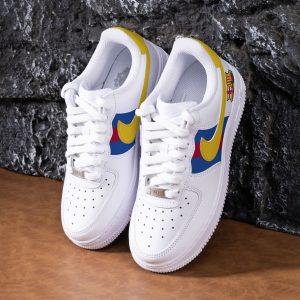 Hand Painted Football Team Sneakers Custom FCB Air Force 1 Personalised Painted AF1 Sneakers Custom Sports Team Shoes Football Fan Gifts - Image 4
